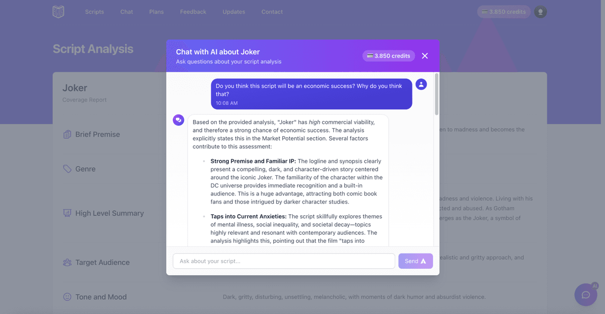 AIScriptReader — AI Script Reader: Coverage & Development Notes