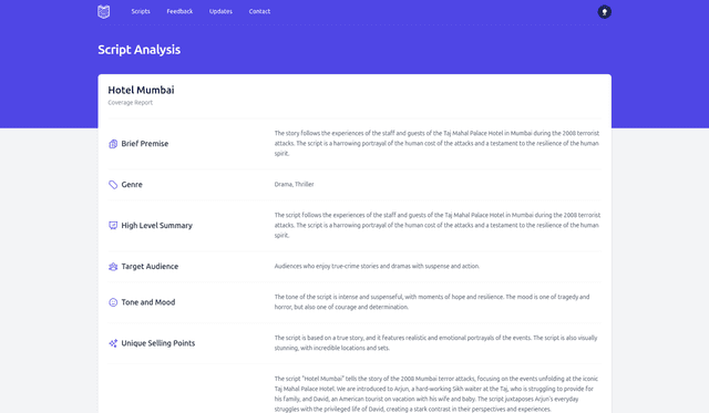 AIScriptReader — AI Script Reader: Coverage & Development Notes