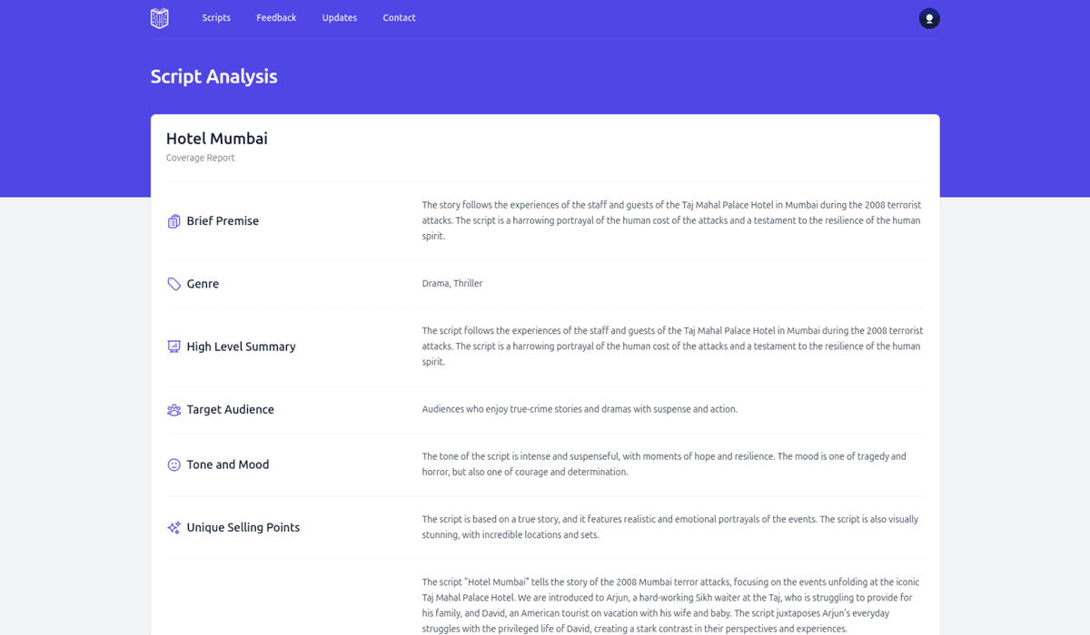 AIScriptReader — AI Script Reader for Coverage & Development Notes